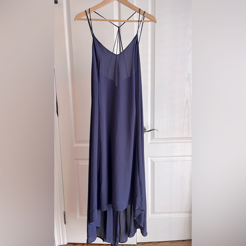 Lush Navy Blue Long Dress